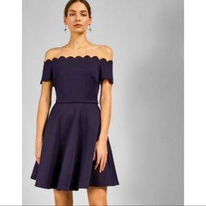 Ted Baker Fellama Bardot Off the Shoulder Dress